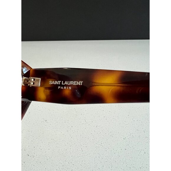 Saint Laurent SLM8 003 56mm havana brown Sunglasses - Picture 5 of 9